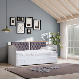 Hanah Home Alacati Cama de día - Blanco y Antracita
